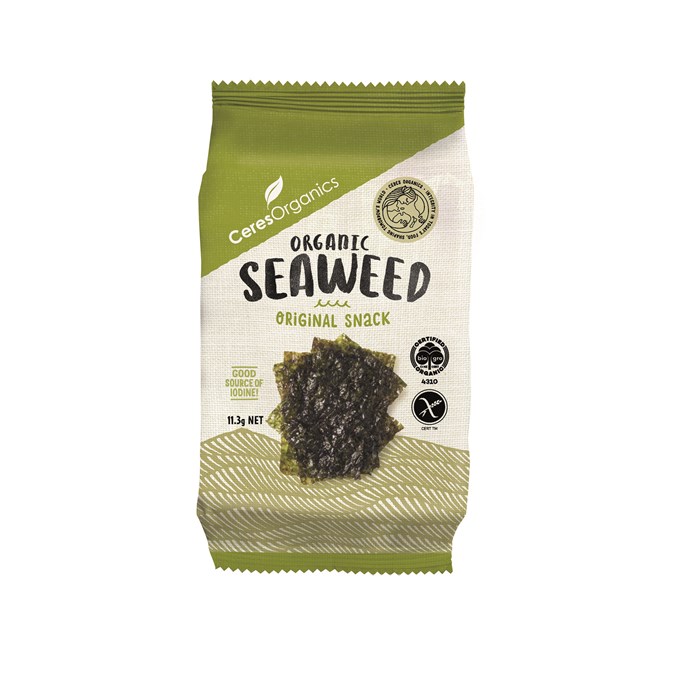 Ceres Organics Roasted Seaweed Nori Snack, 11.3 g.