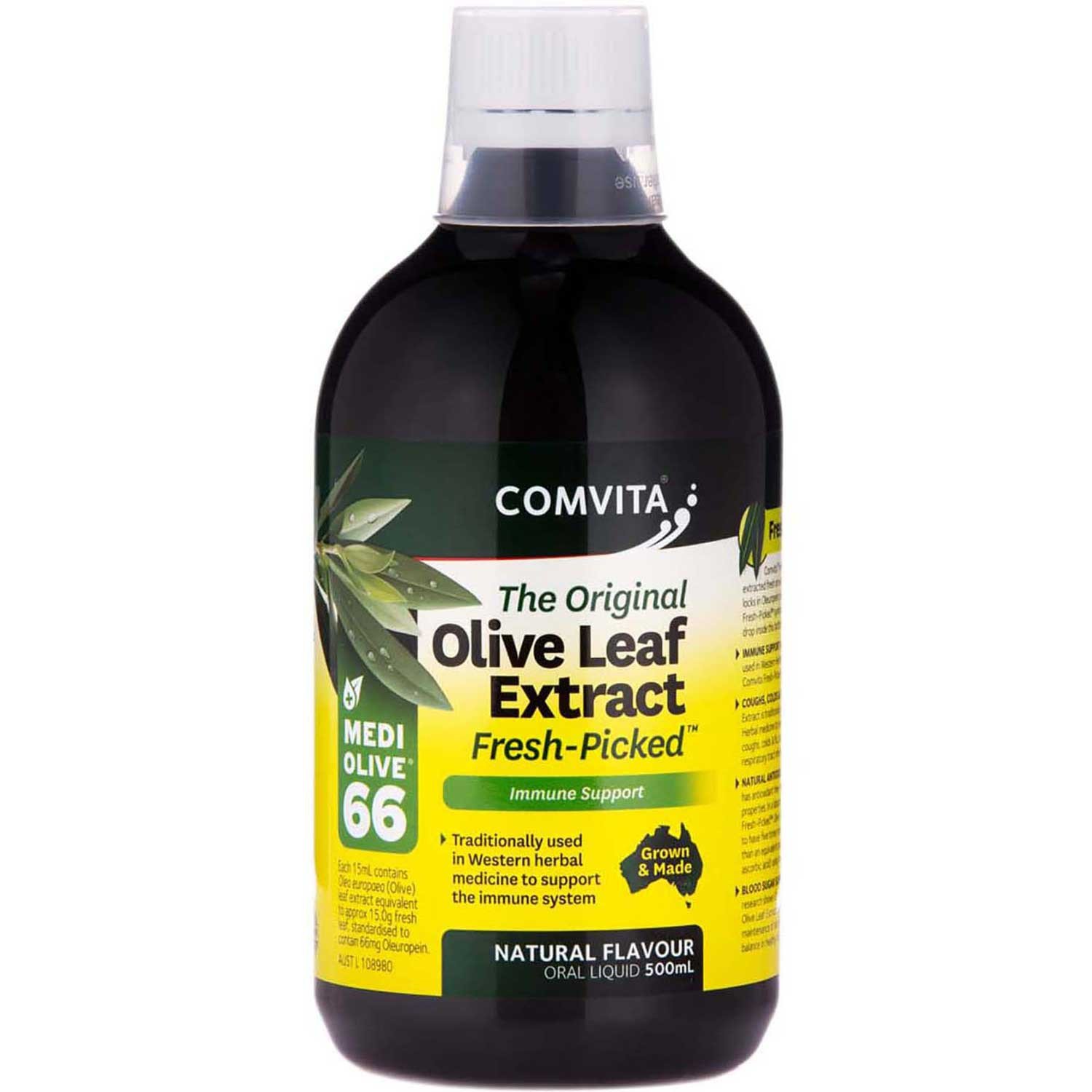 Comvita Olive Leaf Extract - Natural Flavor, 500 ml