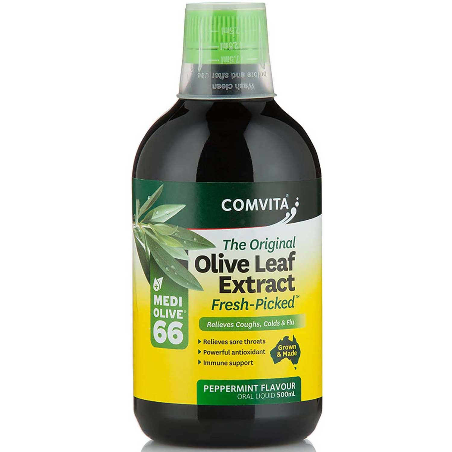 Comvita Olive Leaf Extract - Peppermint Flavor, 500 ml