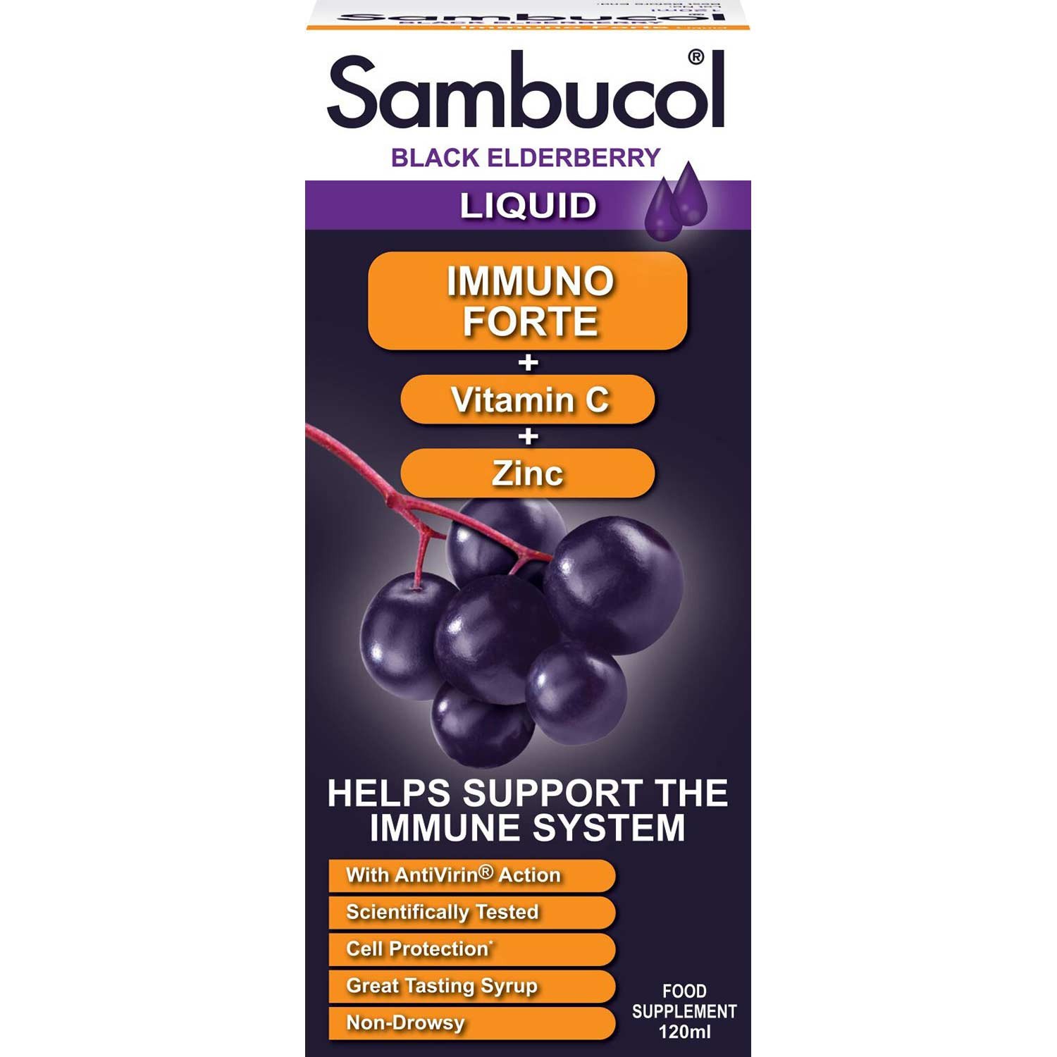 Sambucol Immuno Forte (UK Version), 120 ml