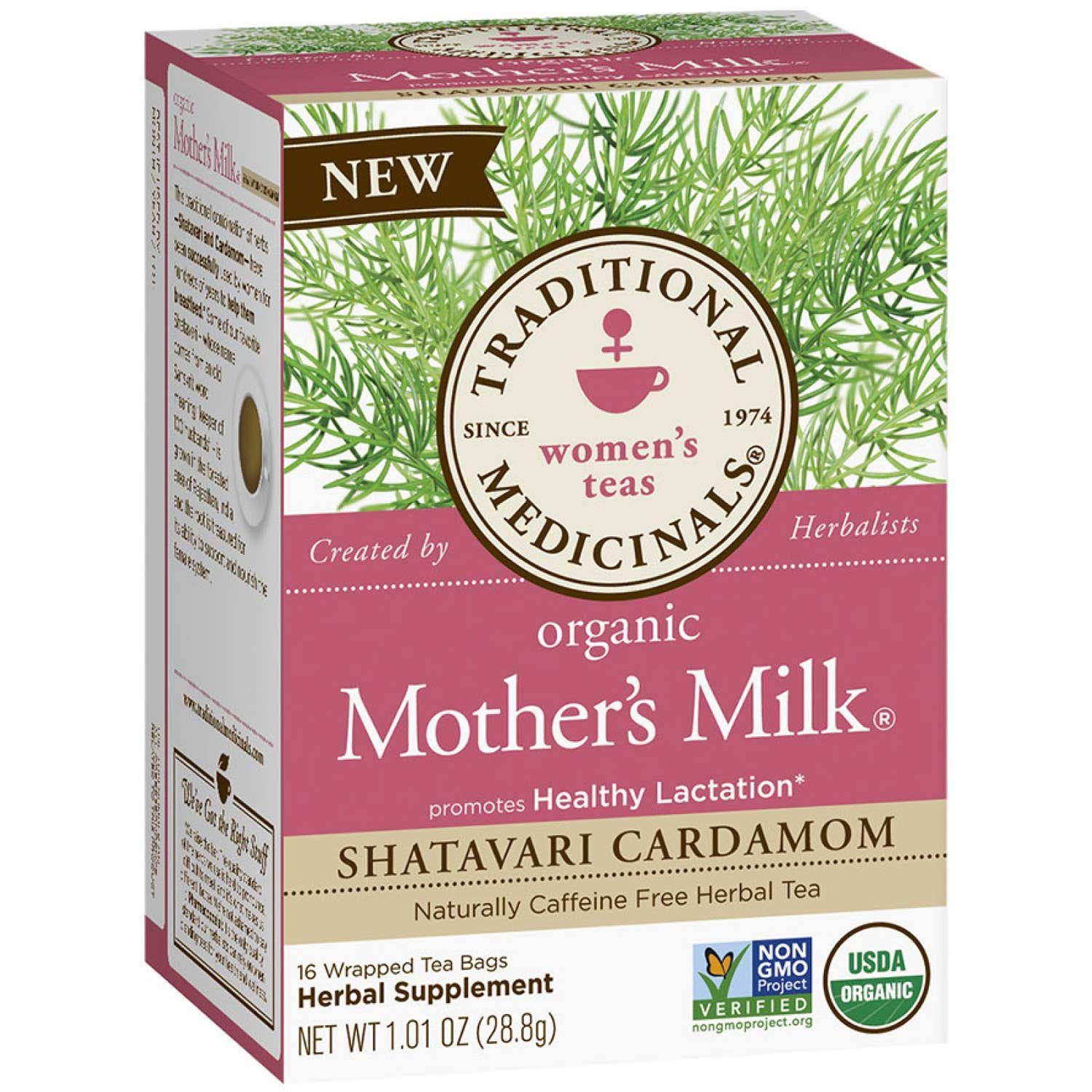 Traditional Medicinals Organic Mother’s Milk® Shatavari Cardamom, 16 bags