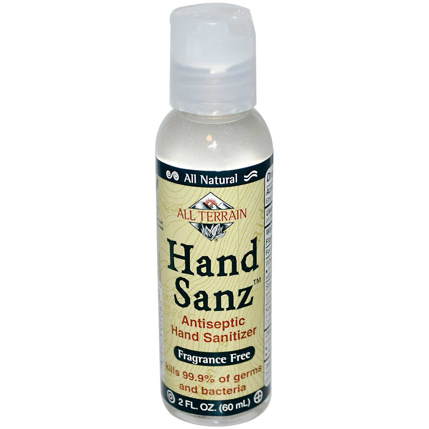 All Terrain Hand Sanz Fragrance Free, 60ml