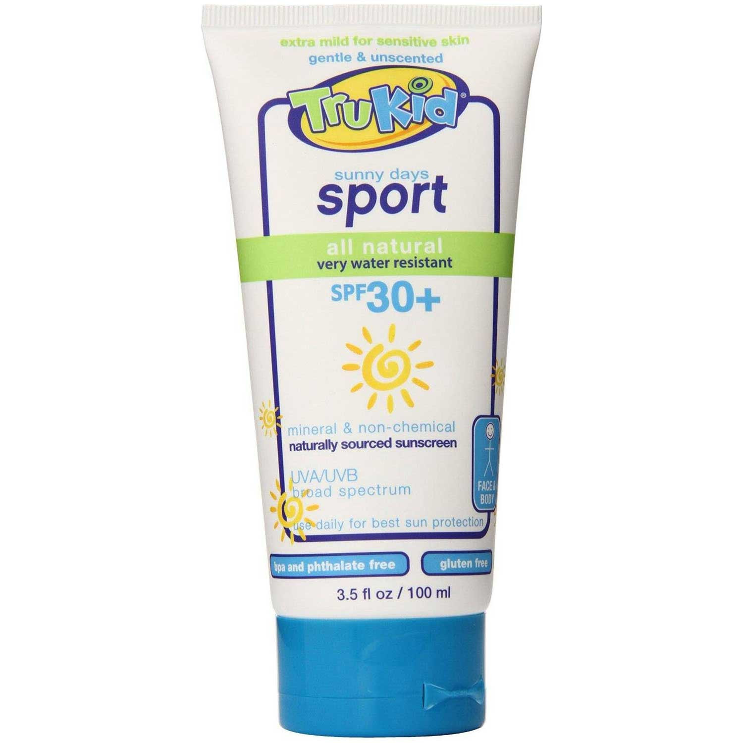 TruKid Sport Unscented Water Resistant Sunny Days SPF30 Lotion, 100ml