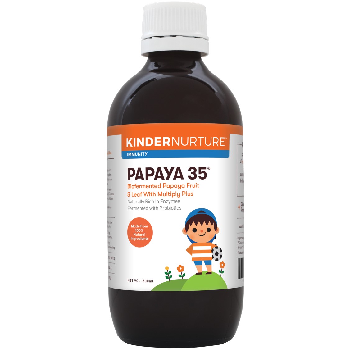 KinderNurture Bio Fermented Papaya 35 Fruit & Leaf, 500mL