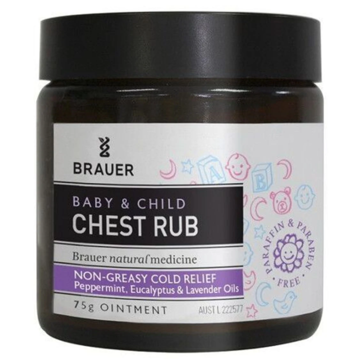 Brauer Baby & Child Chest Rub, 75g.