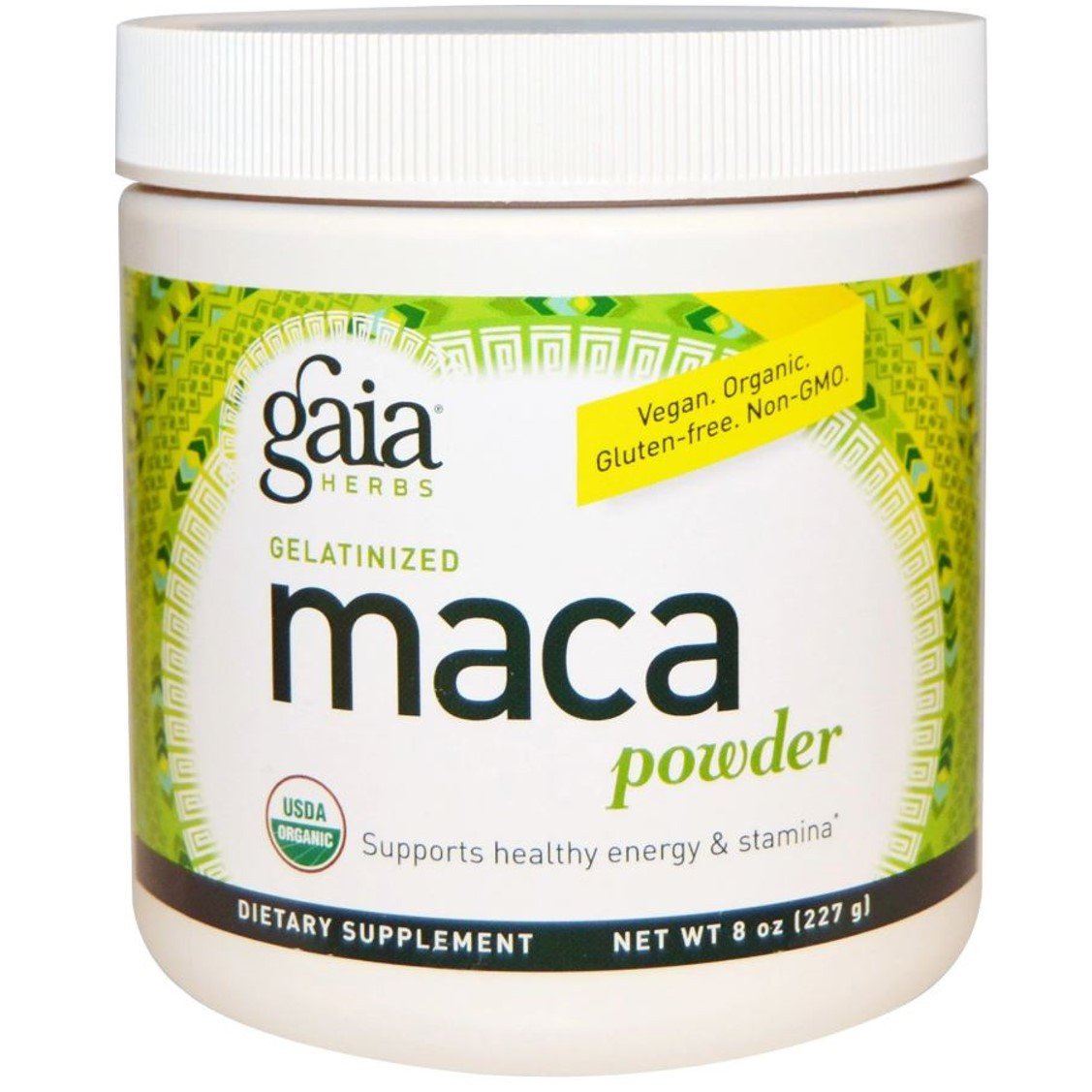 Gaia Herbs Organic Gelatinized Maca Powder, 227g
