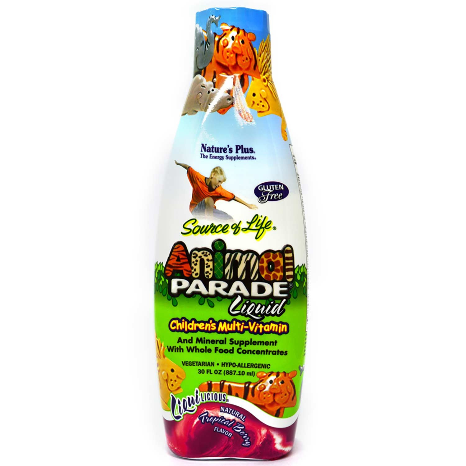 Natures Plus Source of Life Animal Parade Liquid - Tropical Berry, 887.10 ml