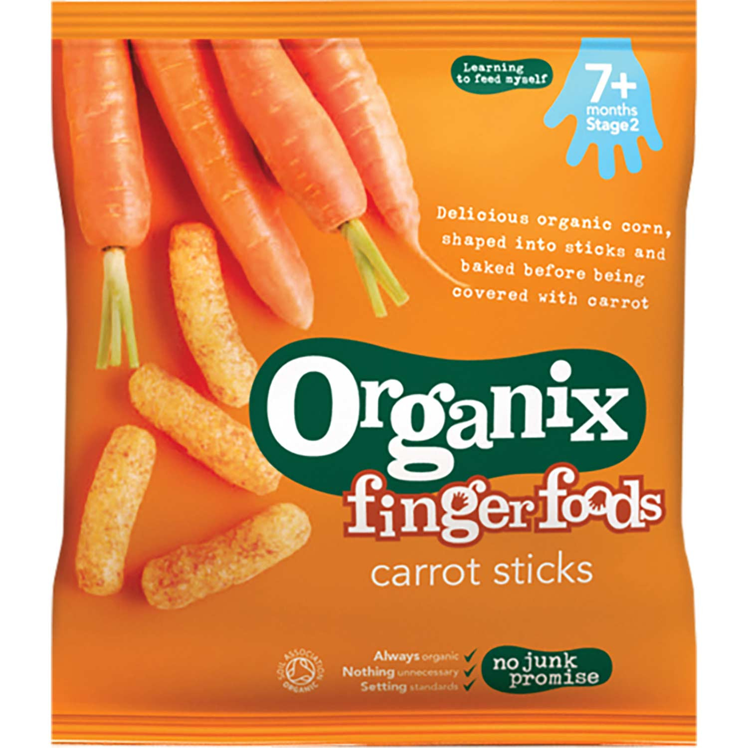 Organix Finger Foods Organic Carrot Sticks, 20 g