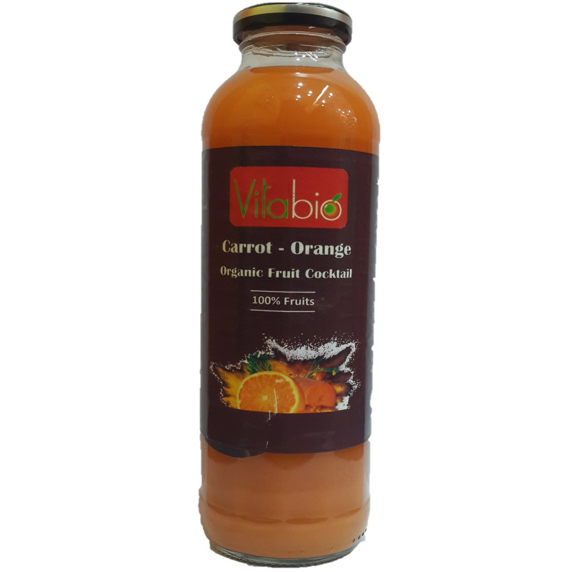 Vitabio Organic Fruit Cocktail - Carrot & Orange, 500 ml