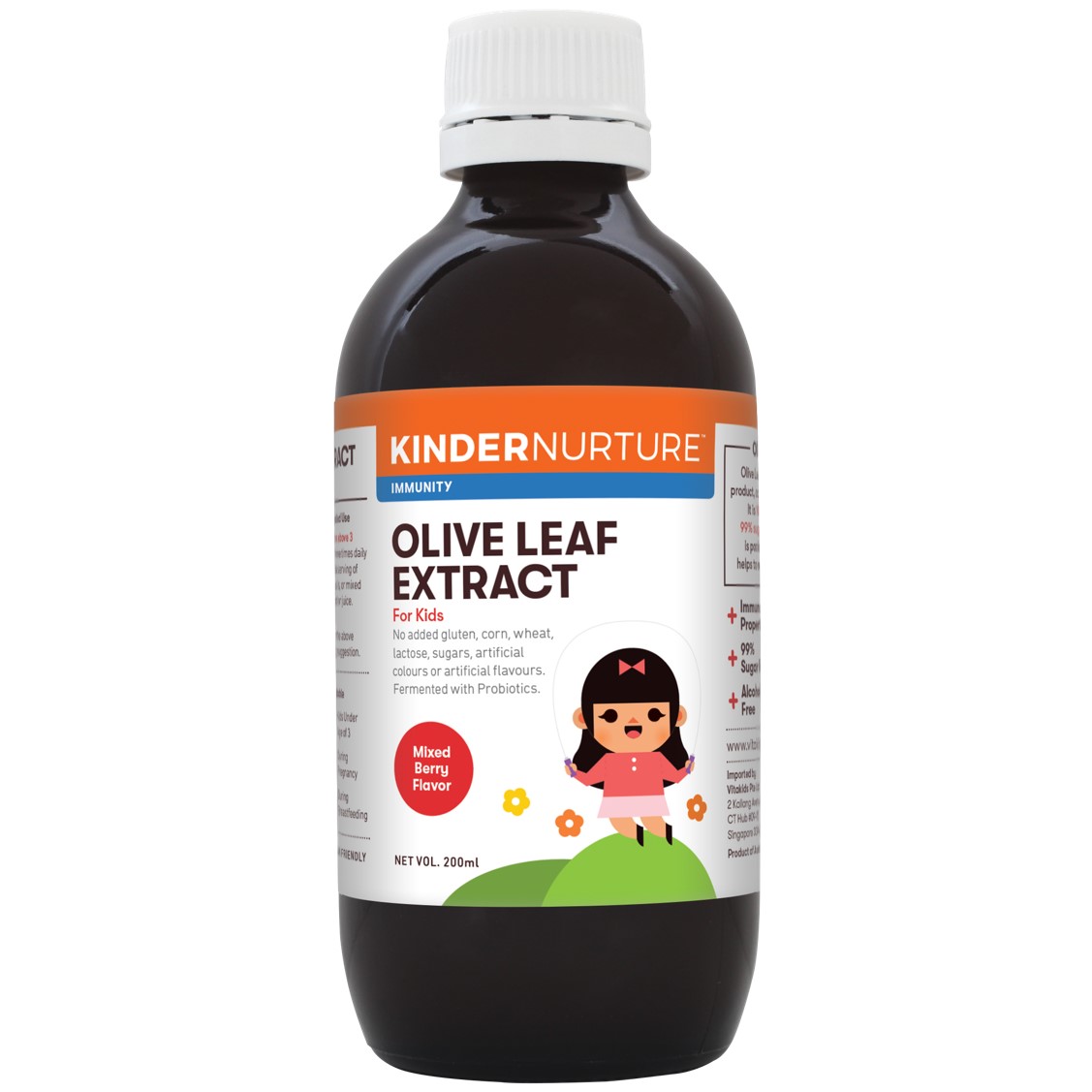 KinderNurture Bio Fermented Olive Leaf Extract For Kids, 200mL