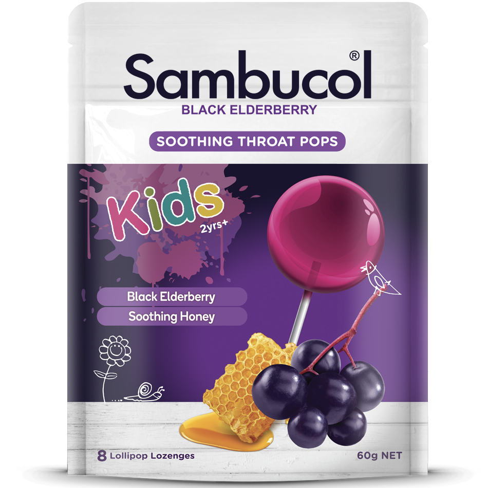 Sambucol® Soothing Throat Pops for Kids