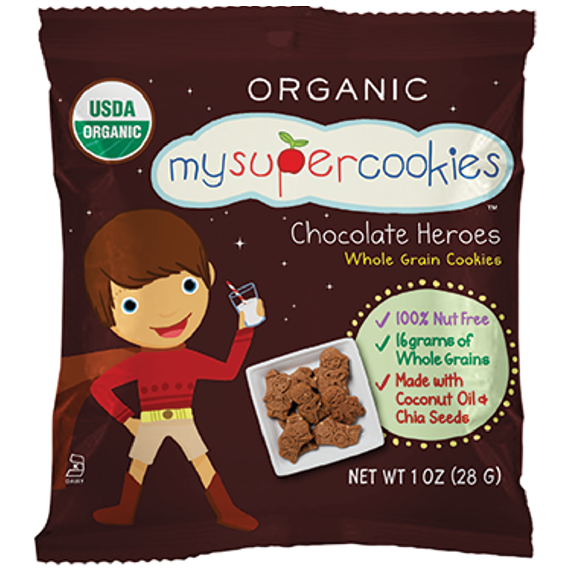 My Super Foods, My Super Cookies- Chocolate Heroes , 29g